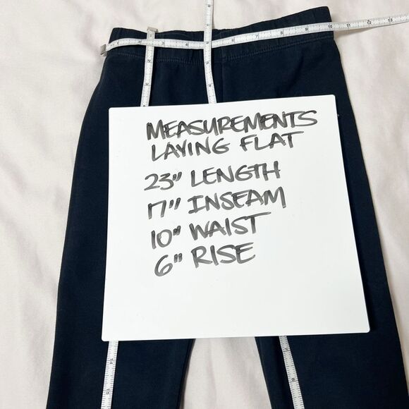 Cynthia Rowley  Girls Size Medium Black Elastic Waist Light Fleece Lined Pants - Picture 5 of 7